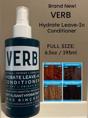 NWT Full Size! 6.5oz VERB Hydrate Leave-In Hair Conditioner